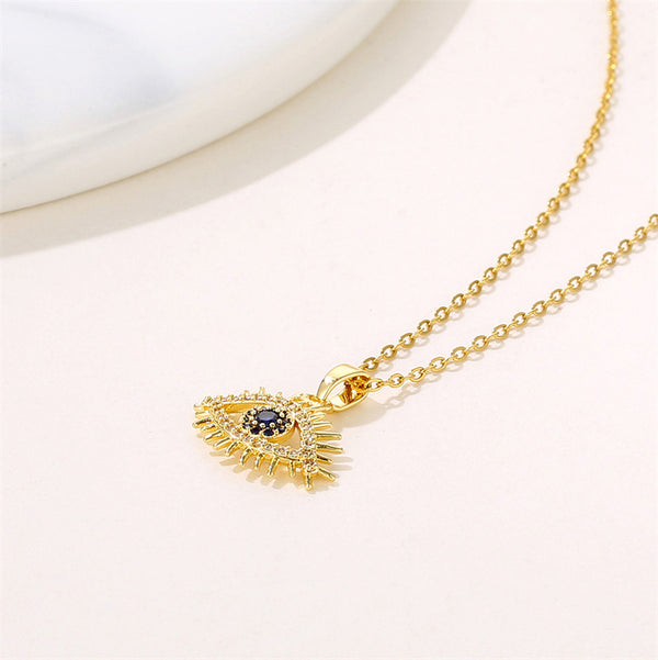 Natural Eye Stainless Steel Electroplating Necklaces