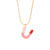 Fashion Letter Letter Text Number Stainless Steel Oil Dripping Necklaces