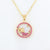 Women Geometric Metal Shell Zodiac Sign Copper Necklaces