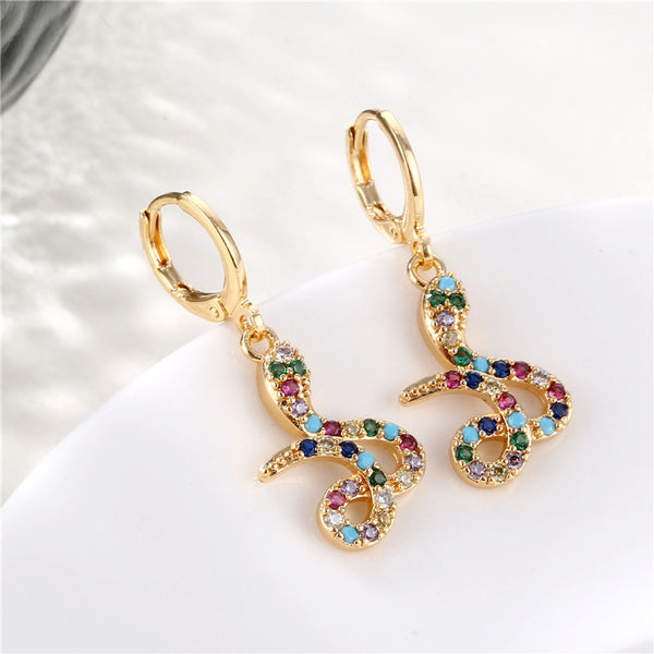 Women Natural Geometric Copper Electroplating Earrings