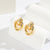 Versatile Round Geometric Zircon Drop Earrings