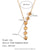 Fashion Heart Geometric Stainless Steel 18K Gold Plated Necklaces