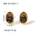 IG Style Irregular Geometric Stainless Steel Electroplating Earrings