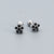 925 Sterling Silver Moderate Luxury Flower Silver Diamond Inlay Stud Earrings