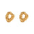 Fashion Irregular Geometric Stainless Steel 18K Gold Plated Stud Earrings