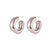 Fashion Circle Geometric Droplet Stainless Steel Electroplating Earrings