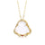 Korean Women Geometric Metal Titanium Steel Diamond Inlay Necklaces