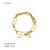 Women IG Style Tennis / Diamond Line Chain Irregular Twisted Circle Geometric U-Shape Stainless Steel Electroplating Bracelets