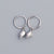 925 Sterling Silver Niche Shell Silver Electroplating Stud Earrings