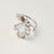 925 Sterling Silver Women IG Style Textured Silver Silver Plating Rings