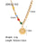 IG Style Sun Geometric Stainless Steel 18K Gold Plated Necklaces