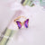 Women Butterfly Insect Glass Electroplating Rings