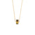 Minimalist Quadrilateral Geometric Stainless Steel 18K Gold Plated Necklaces