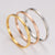 Versatile Checkered Stainless Steel Electroplating Bangles