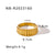 Unisex IG Style Circle Round Geometric Stainless Steel Electroplating Rings