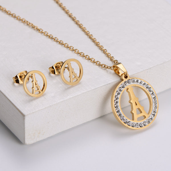 Women Korean Letter Stainless Steel Pendants