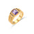 Women Geometric Stainless Steel 18K Gold Plated Rings