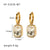 IG Style Circle Heart Tennis / Diamond Line Heart Geometric U-Shape Titanium Steel Electroplating Earrings