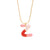 Fashion Letter Letter Text Number Stainless Steel Oil Dripping Necklaces