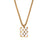 Fashion Quadrilateral Geometric Stainless Steel 18K Gold Plated Necklaces