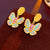 Medieval Butterfly Geometric Alloy Electroplating Earrings