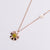 Women Minimalist Geometric Metal Little Daisy Flower Crown Titanium Steel Electroplating Pendants