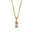 Fashion Quadrilateral Geometric Stainless Steel 18K Gold Plated Necklaces