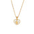 Fashion Round Insect Geometric Heart Stainless Steel 18K Gold Plated Necklaces