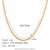 Minimalist Stripe Geometric Stainless Steel 18K Gold Plated Necklaces