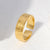 Women Minimalist Stripe Ellipse Leaf Stainless Steel Rings