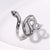 Expressive Snake Animal Chinese Zodiac Stainless Steel Electroplating Rings