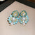 Luxurious Flower Flower Artificial Pearl Diamond Inlay Earrings