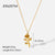 IG Style Geometric Stainless Steel 18K Gold Plated Necklaces