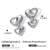 IG Style Heart Heart Stainless Steel Electroplating Earrings