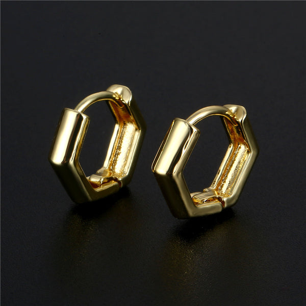 Women Minimalist Geometric Copper Electroplating Earrings