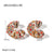 IG Style Circle Geometric Resin 18K Gold Plated Earrings