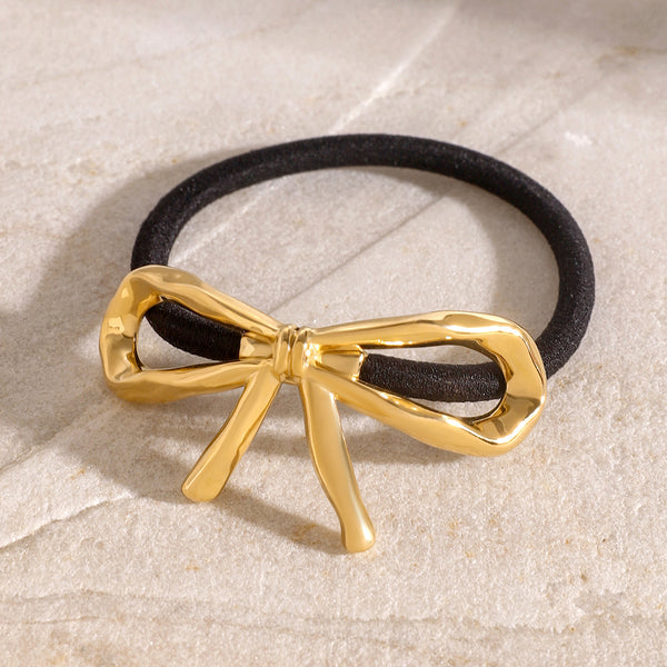 Bowknot Stainless Steel Electroplating Hair Ties