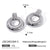 IG Style Circle Stainless Steel Electroplating Earrings