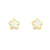 Fashion Flower Geometric Stainless Steel 18K Gold Plated Necklaces