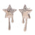 Fashion Pentagram Star Stainless Steel Electroplating Stud Earrings