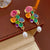 Luxurious Flower Geometric Artificial Pearl Oil Dripping Earrings