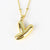 Unisex Letter Zircon Electroplating Necklaces