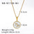 IG Style Zodiac Sign Flower Geometric Stainless Steel Electroplating Necklaces