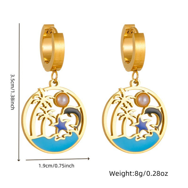 Women Fashion Tree Stainless Steel Electroplating Jewelry Sets