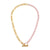 Fashion Quadrilateral Circle Geometric Stainless Steel 18K Gold Plated Necklaces