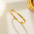 Titanium Steel 18K Gold Plated Bangles