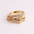 Expressive Women Geometric Copper Electroplating Rings