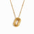 Fashion Number Geometric Stainless Steel 18K Gold Plated Necklaces