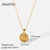 Natural Stainless Steel 18K Gold Plated Necklaces