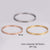 Minimalist Round Stainless Steel Electroplating Bangles